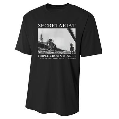 Secretariat 1973 Horse Racing Performance Sprint T-Shirt