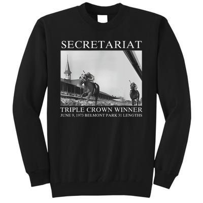 Secretariat 1973 Horse Racing Tall Sweatshirt