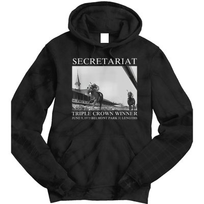 Secretariat 1973 Horse Racing Tie Dye Hoodie