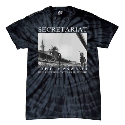 Secretariat 1973 Horse Racing Tie-Dye T-Shirt