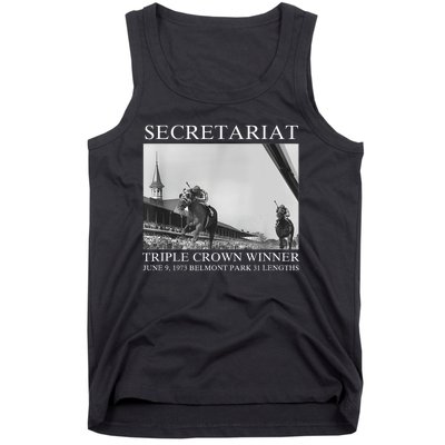 Secretariat 1973 Horse Racing Tank Top