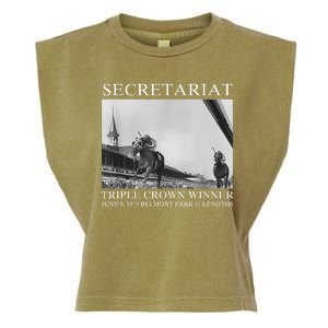 Secretariat 1973 Horse Racing Garment-Dyed Women's Muscle Tee