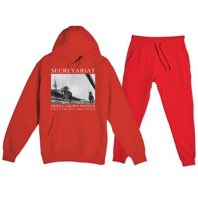 Secretariat 1973 Horse Racing Premium Hooded Sweatsuit Set