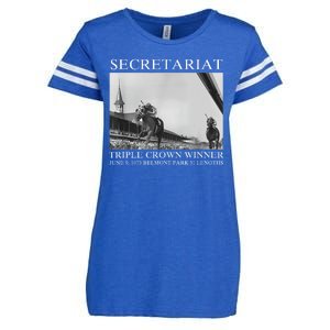 Secretariat 1973 Horse Racing Enza Ladies Jersey Football T-Shirt