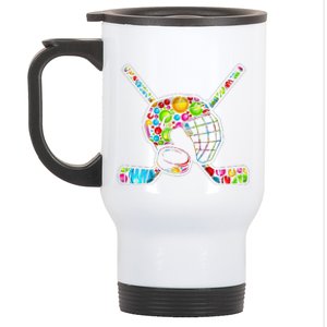 September 15th Hockey Sport Player International Dot Day Stainless Steel Travel Mug