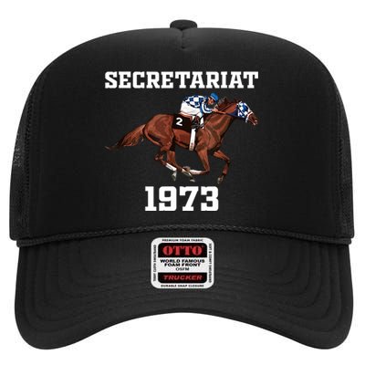 Secretariat 1973 Horse Racing High Crown Mesh Back Trucker Hat