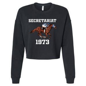 Secretariat 1973 Horse Racing Cropped Pullover Crew