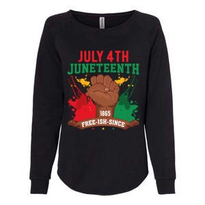 Since 1865 Junenth Freedom Junenth 1865 Gift Womens California Wash Sweatshirt