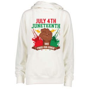 Since 1865 Junenth Freedom Junenth 1865 Gift Womens Funnel Neck Pullover Hood