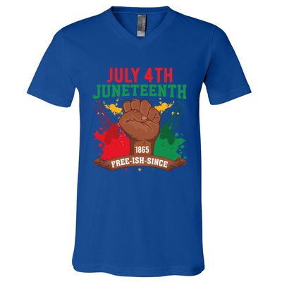 Since 1865 Junenth Freedom Junenth 1865 Gift V-Neck T-Shirt