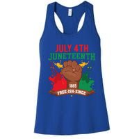 Since 1865 Junenth Freedom Junenth 1865 Gift Women's Racerback Tank