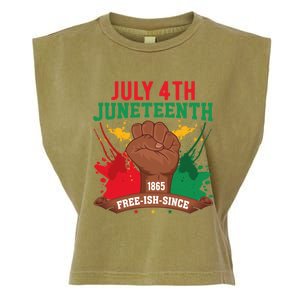 Since 1865 Junenth Freedom Junenth 1865 Gift Garment-Dyed Women's Muscle Tee