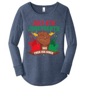 Since 1865 Junenth Freedom Junenth 1865 Gift Women's Perfect Tri Tunic Long Sleeve Shirt