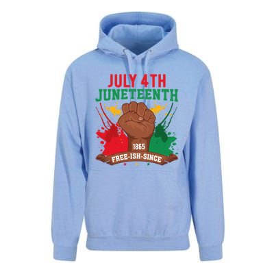 Since 1865 Junenth Freedom Junenth 1865 Gift Unisex Surf Hoodie