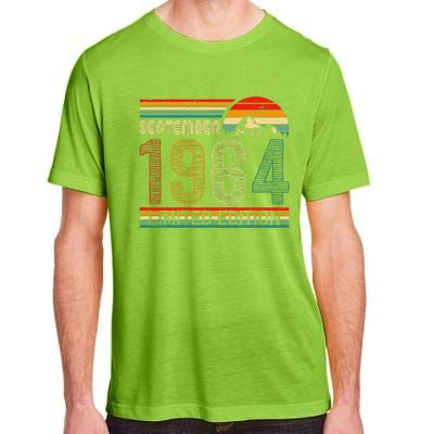 September 1964 Limited Edition Classic 1964 Vintage Birthday Adult ChromaSoft Performance T-Shirt