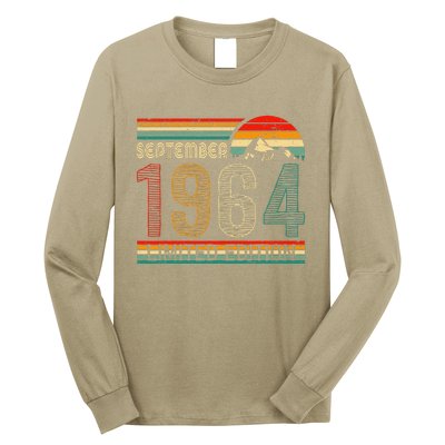 September 1964 Limited Edition Classic 1964 Vintage Birthday Long Sleeve Shirt