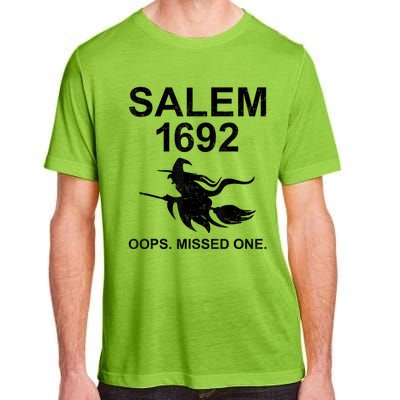 Salem 1692 Missed One Witch Funny Halloween Adult ChromaSoft Performance T-Shirt