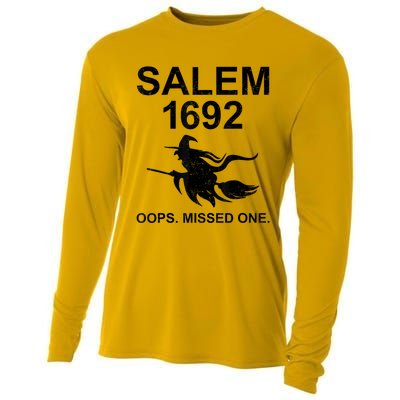 Salem 1692 Missed One Witch Funny Halloween Cooling Performance Long Sleeve Crew