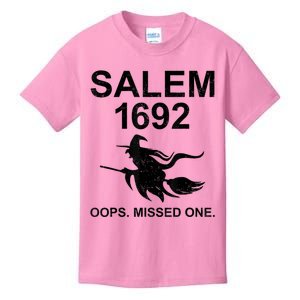 Salem 1692 Missed One Witch Funny Halloween Kids T-Shirt