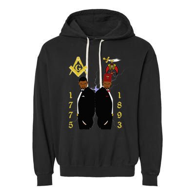 Shriners 1893 Masons 1775 Shrine Pha Mason Brothers Masonic Garment-Dyed Fleece Hoodie