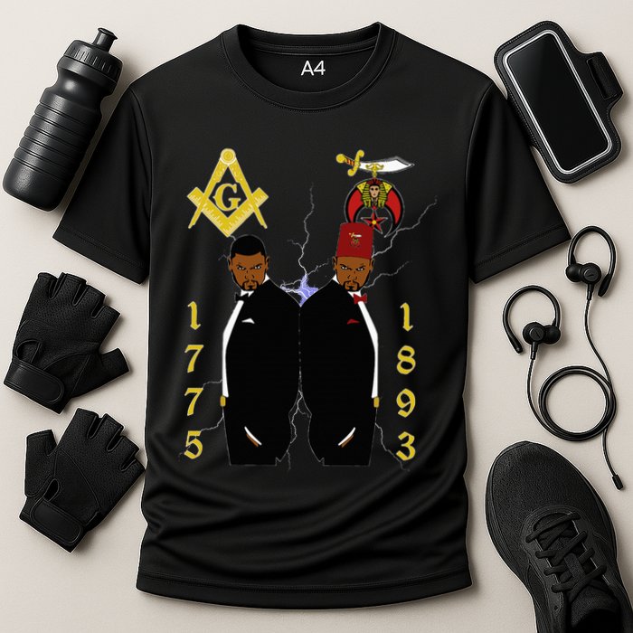 Shriners 1893 Masons 1775 Shrine Pha Mason Brothers Masonic Cooling Performance Crew T-Shirt