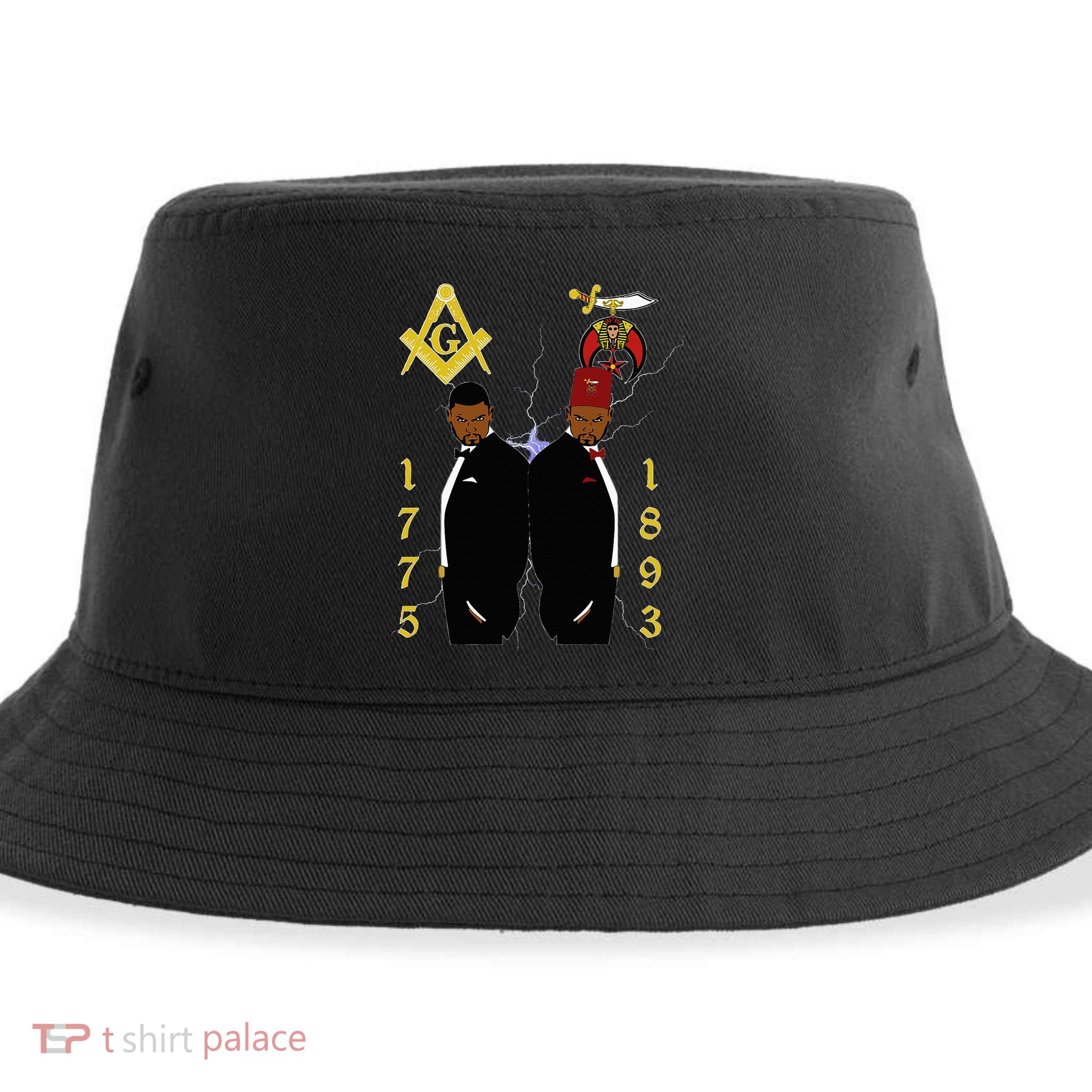 Shriners 1893 Masons 1775 Shrine Pha Mason Brothers Masonic Sustainable Bucket Hat