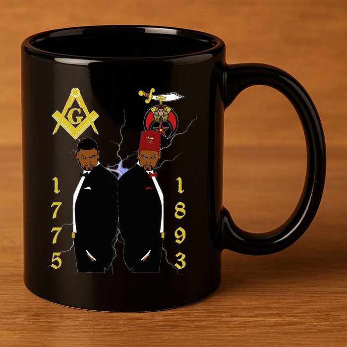Shriners 1893 Masons 1775 Shrine Pha Mason Brothers Masonic 11oz C Handle Ceramic Mug