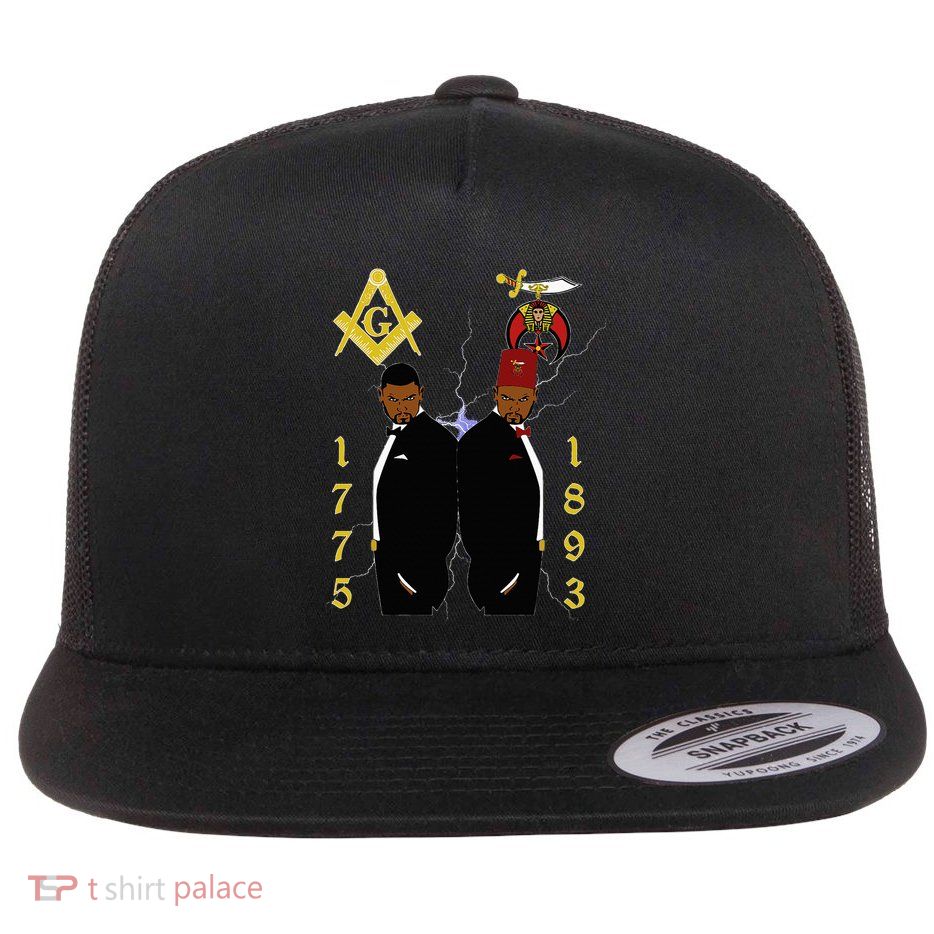Shriners 1893 Masons 1775 Shrine Pha Mason Brothers Masonic Flatbill Hat