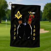 Shriners 1893 Masons 1775 Shrine Pha Mason Brothers Masonic Golf Towel