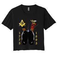 Shriners 1893 Masons 1775 Shrine Pha Mason Brothers Masonic Women's Crop Top Tee