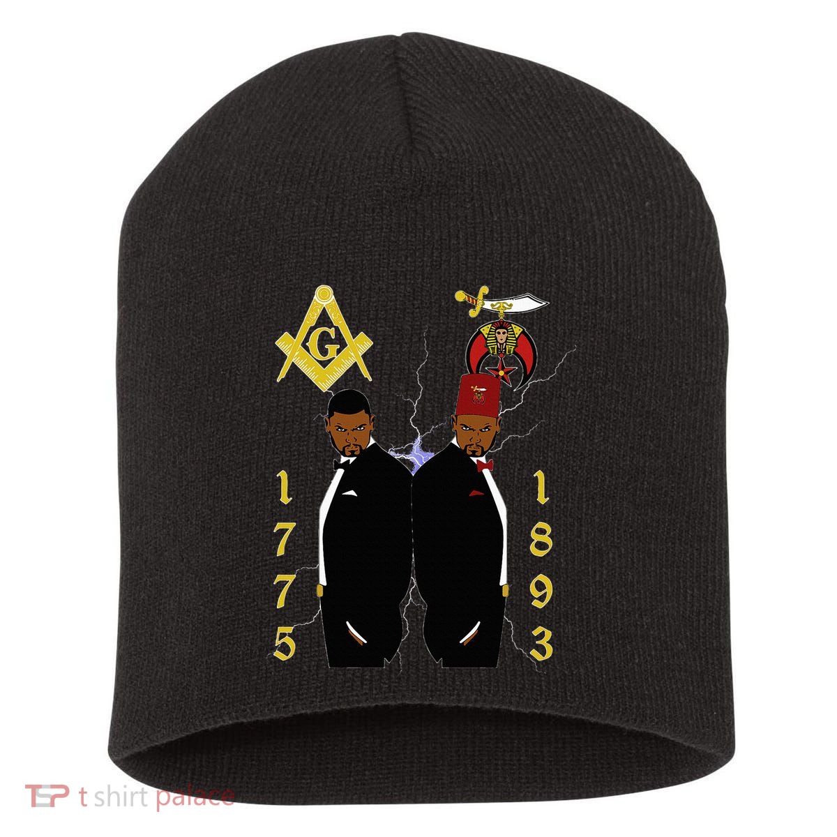 Shriners 1893 Masons 1775 Shrine Pha Mason Brothers Masonic Short Acrylic Beanie