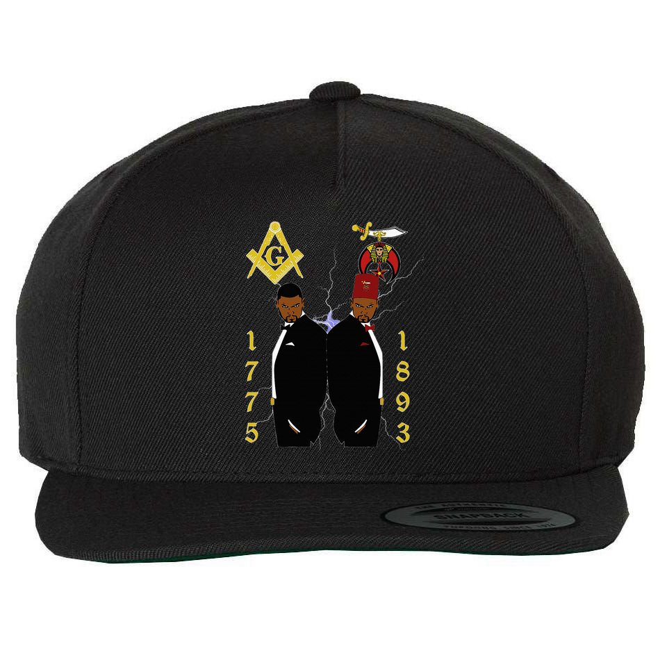 Shriners 1893 Masons 1775 Shrine Pha Mason Brothers Masonic Wool Snapback Cap