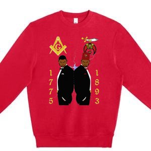 Shriners 1893 Masons 1775 Shrine Pha Mason Brothers Masonic Premium Crewneck Sweatshirt