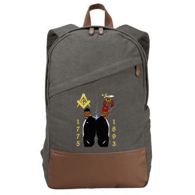 Shriners 1893 Masons 1775 Shrine Pha Mason Brothers Masonic Cotton Canvas Backpack