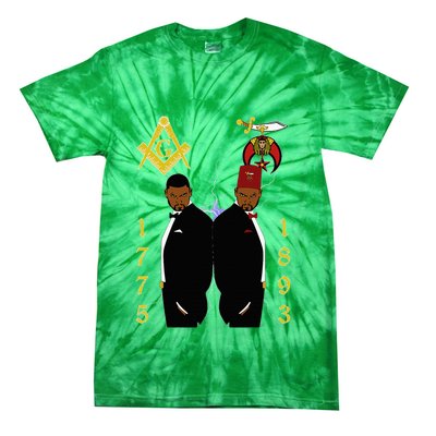 Shriners 1893 Masons 1775 Shrine Pha Mason Brothers Masonic Tie-Dye T-Shirt