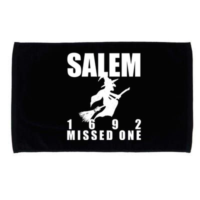 Salem 1692 Missed One Funny Halloween Witch Lover Occult Gift Microfiber Hand Towel