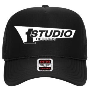 Studio 1 One High Crown Mesh Back Trucker Hat