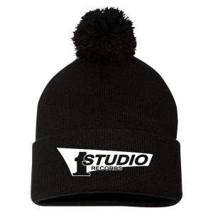 Studio 1 One Pom Pom 12in Knit Beanie