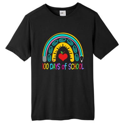 Student 100th Of School Teacher 100 Th Days Smarter Rainbow Cool Gift Tall Fusion ChromaSoft Performance T-Shirt