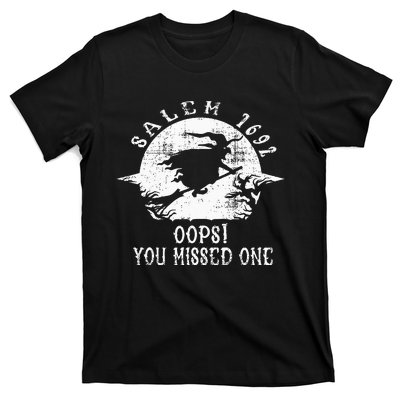 Salem 1692 Oops You Missed One Salem Witch Trials Halloween T-Shirt