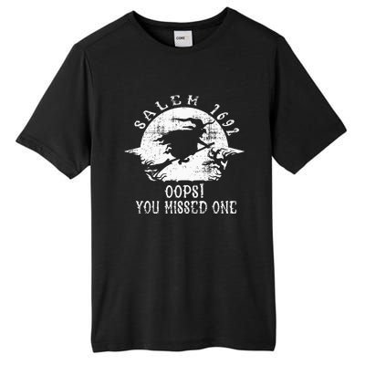 Salem 1692 Oops You Missed One Salem Witch Trials Halloween Tall Fusion ChromaSoft Performance T-Shirt