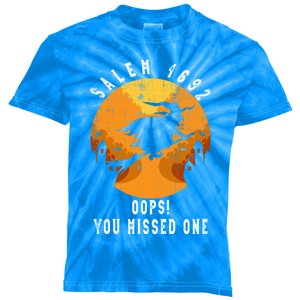 Salem 1692 Oops You Missed One Salem Witch Trials Halloween Meaningful Gift Kids Tie-Dye T-Shirt