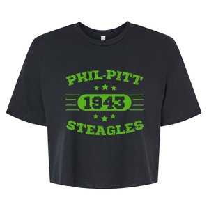 Steagles 1943 Philpitt Steagles Logo Football Fans Steagles Bella+Canvas Jersey Crop Tee