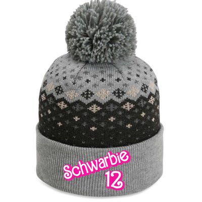 Schwarbie 12 Pink The Baniff Cuffed Pom Beanie