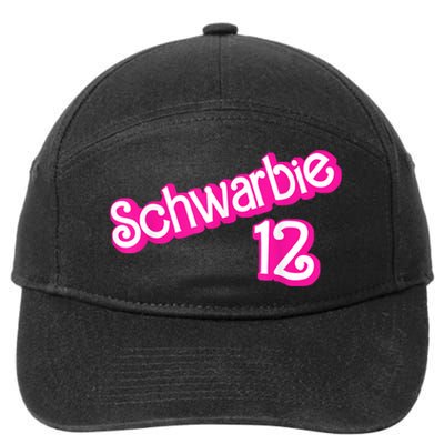 Schwarbie 12 Pink 7-Panel Snapback Hat