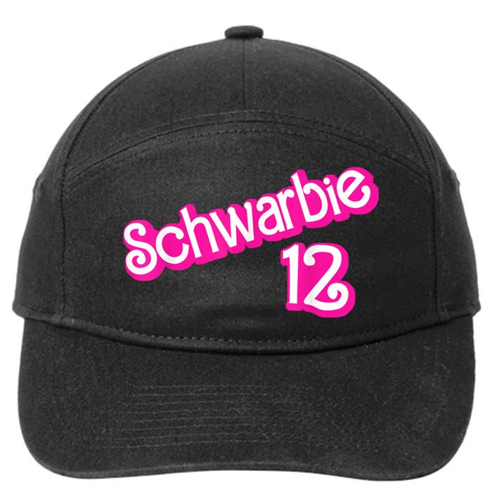 Schwarbie 12 Pink 7-Panel Snapback Hat