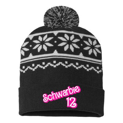 Schwarbie 12 Pink USA-Made Snowflake Beanie