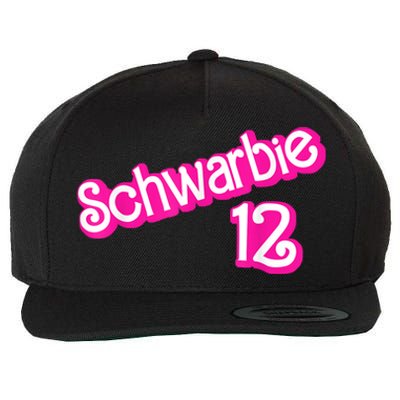 Schwarbie 12 Pink Wool Snapback Cap