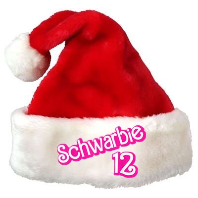 Schwarbie 12 Pink Premium Christmas Santa Hat