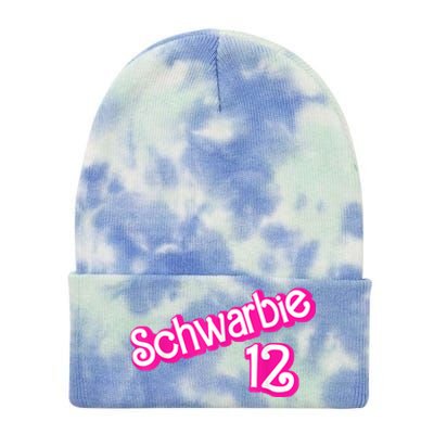 Schwarbie 12 Pink Tie Dye 12in Knit Beanie